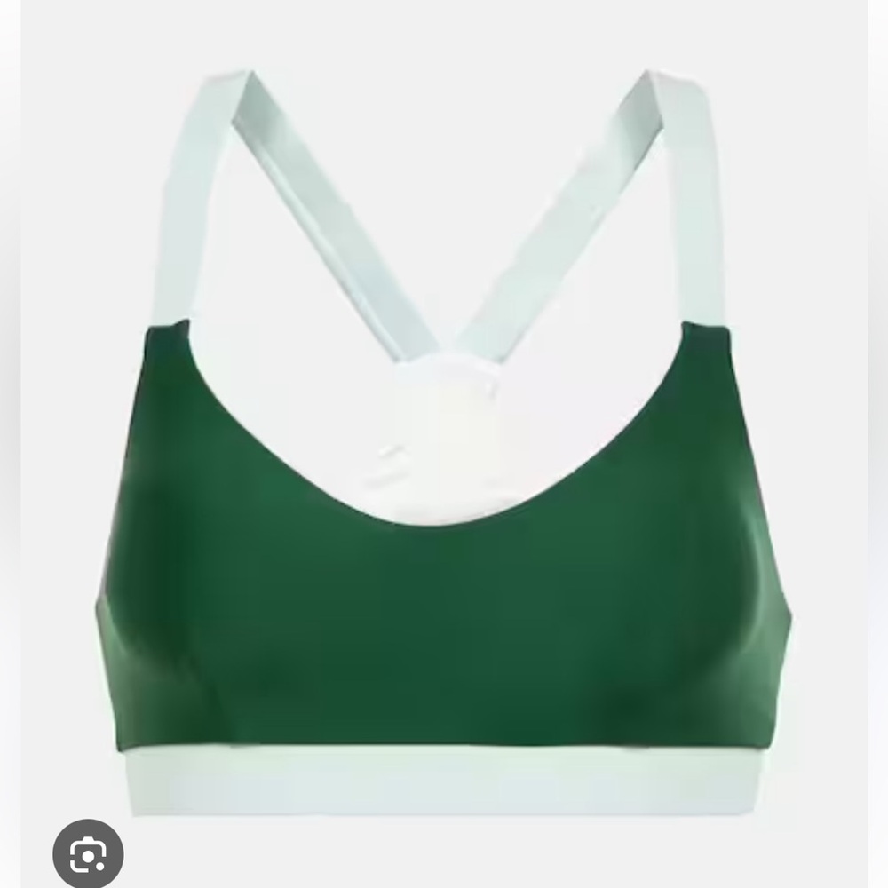 Green and White Women's Bralette